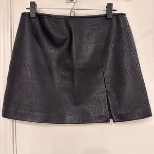 Faux Leather Mini Skirt